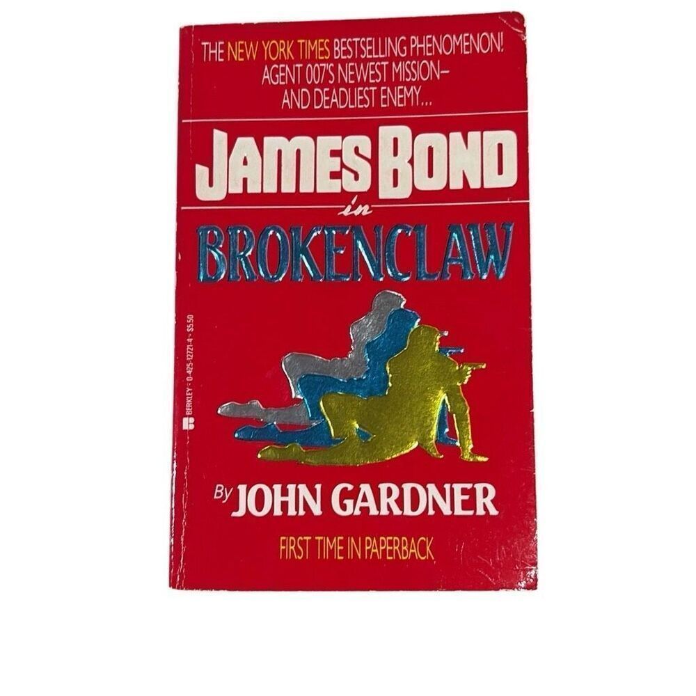 Brokenclaw John Gardner paperback Berkley Books 1991 James Bond 007 Good‎